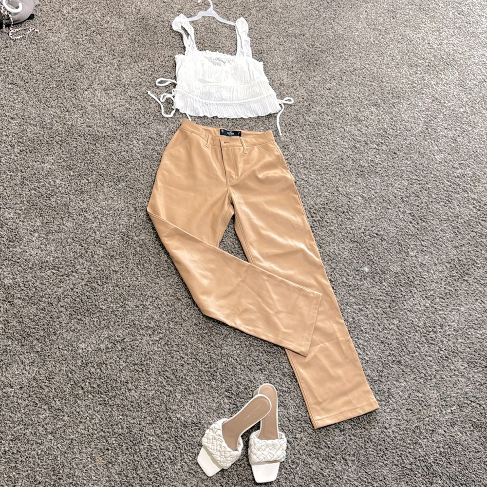 Hollister Faux Leather Pants